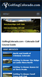 Mobile Screenshot of golfingcolorado.com